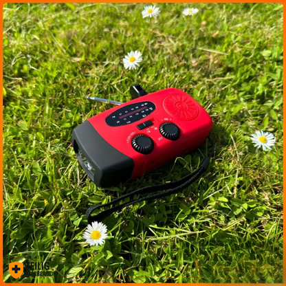 Noodradio met Lamp, Zonne-energie & Powerbank (2000 mAh)