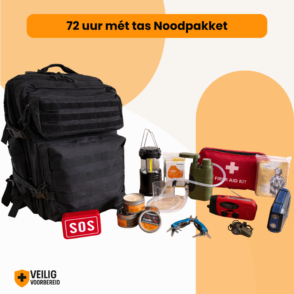 Noodpakket 72 uur mét noodrugzak