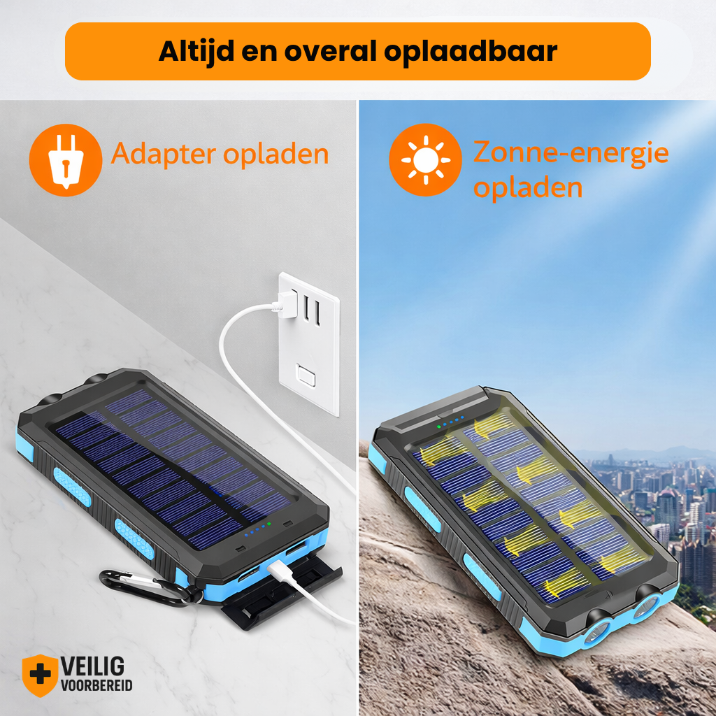 Solar Powerbank Noodlader 10.000 mAh