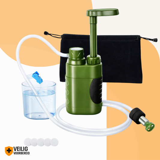 Nood Waterfilter met pomp