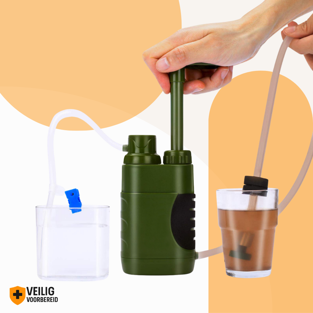 Nood Waterfilter met pomp