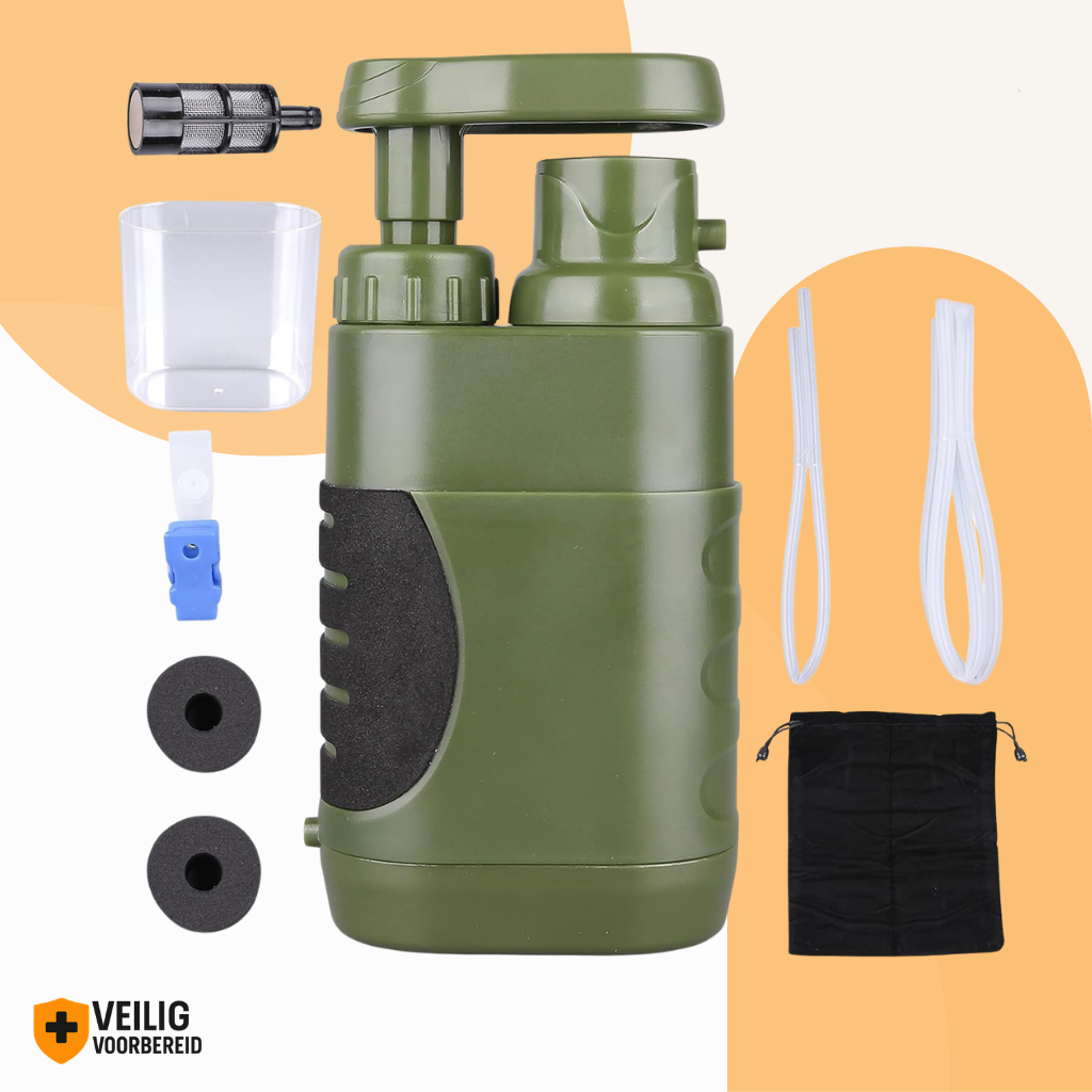 Nood Waterfilter met pomp