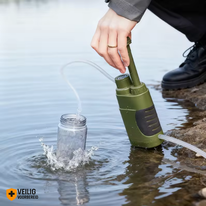 Nood Waterfilter met pomp